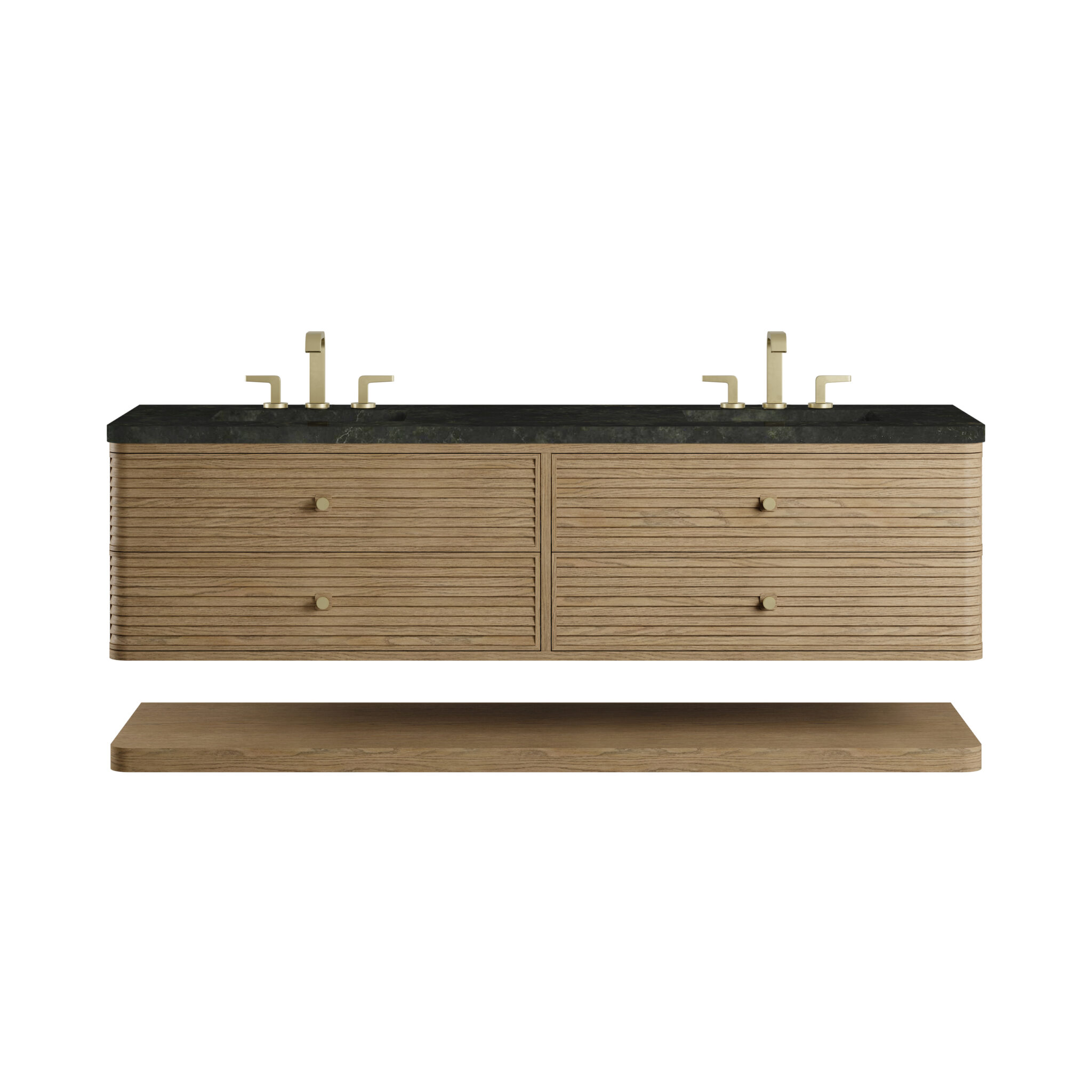 Allamari 72 Double Vanity, Dune Mist w: 3 CM Phantome Eclos Top