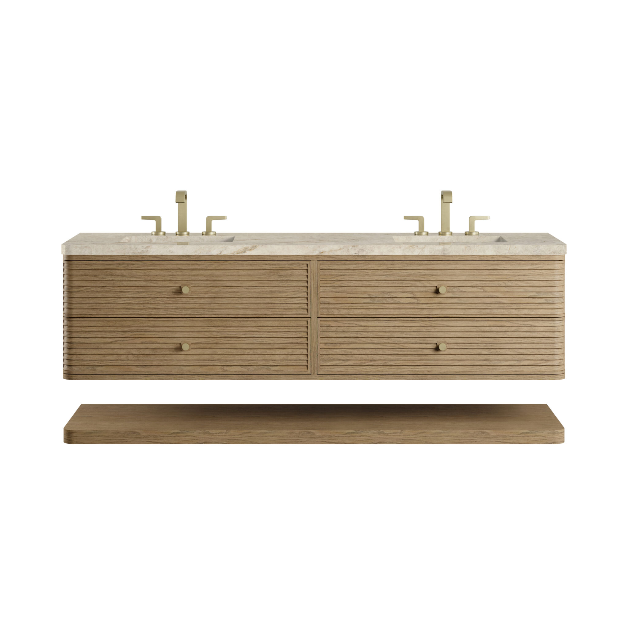 Allamari 72 Double Vanity, Dune Mist w: 3 CM Tajnar Eclos Top