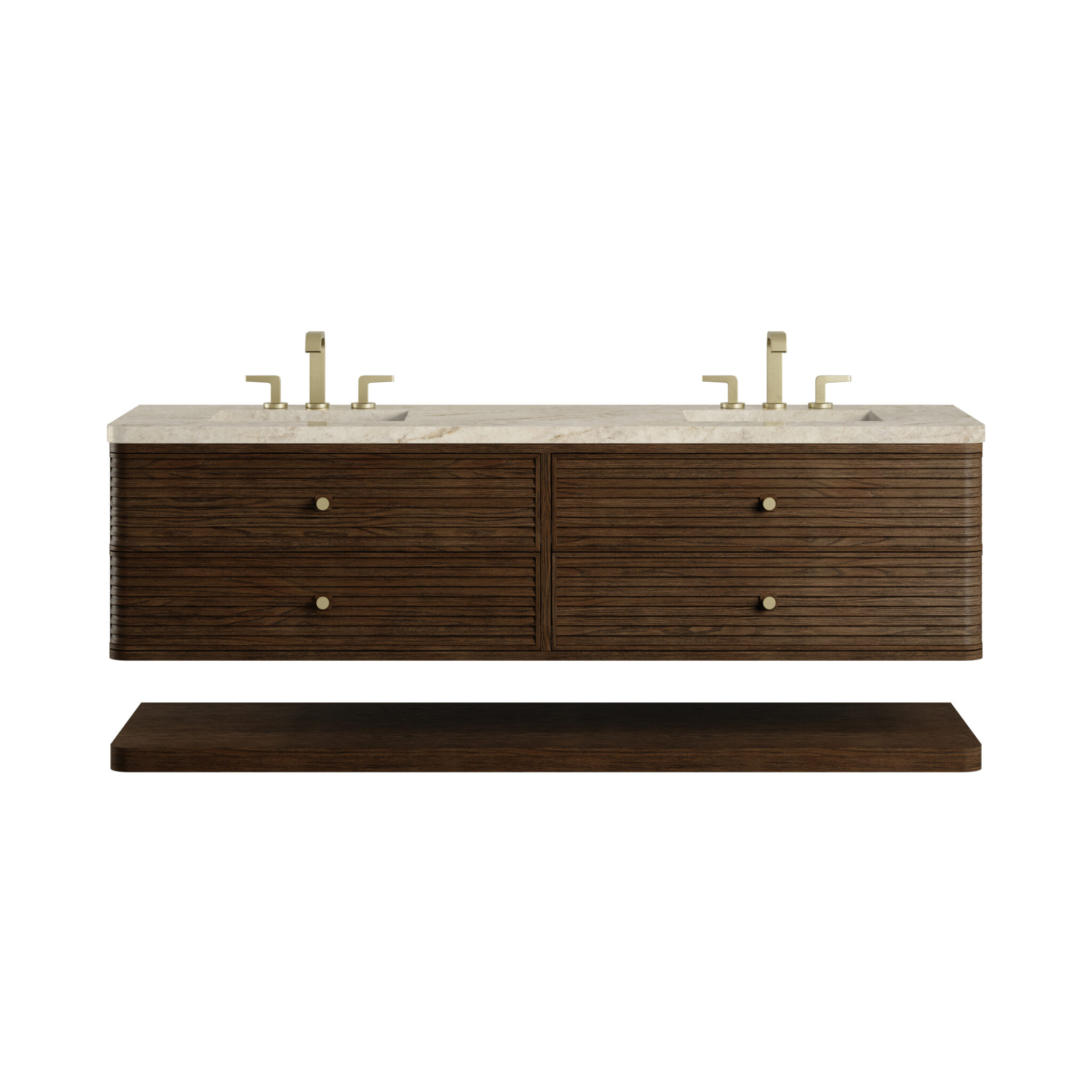 Allamari 72 Double Vanity, Sable w: 3 CM Tajnar Eclos Top