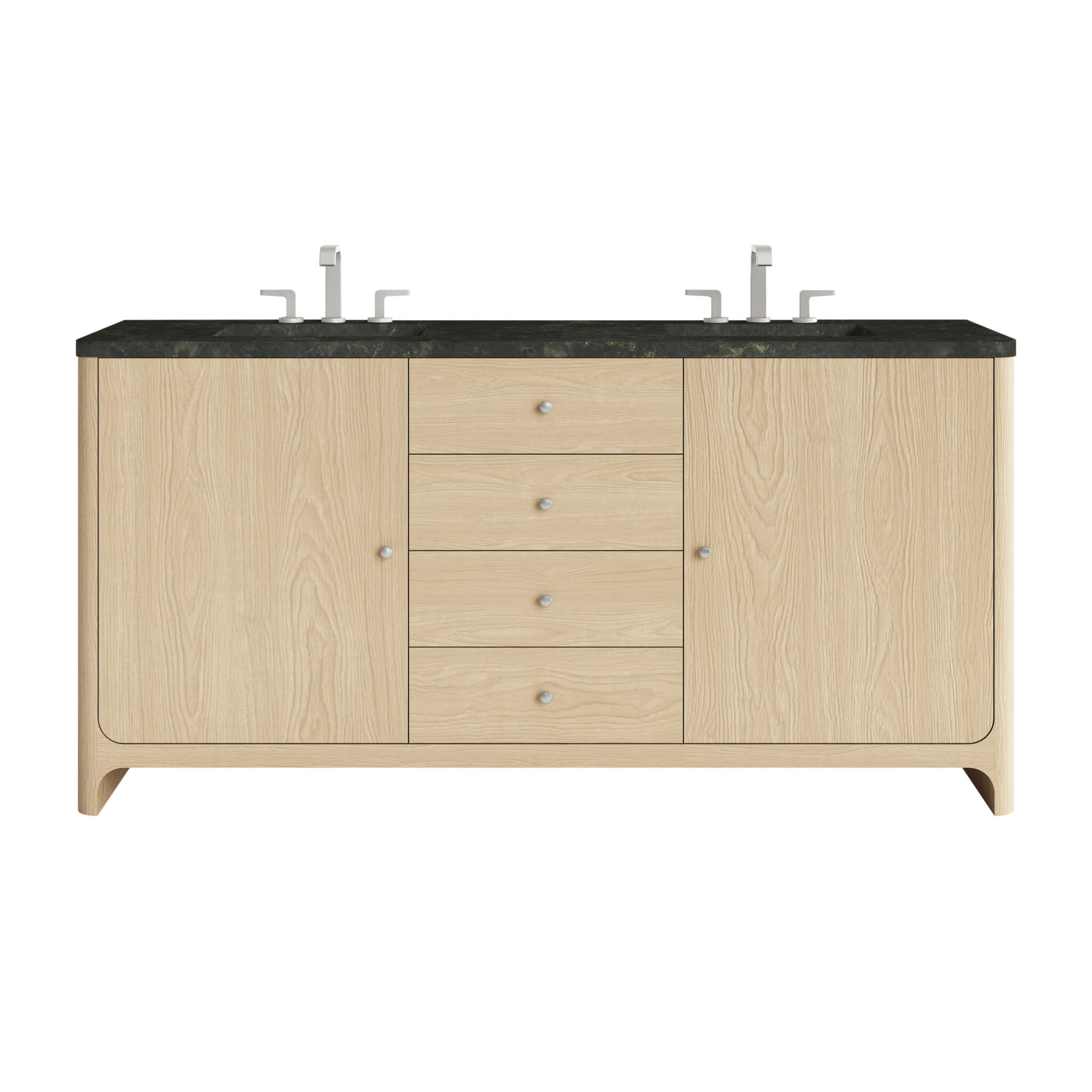 Gracyn 72 Double Vanity, Coastal Driftwood, w: 3 CM Phantome Eclos Widespread Top