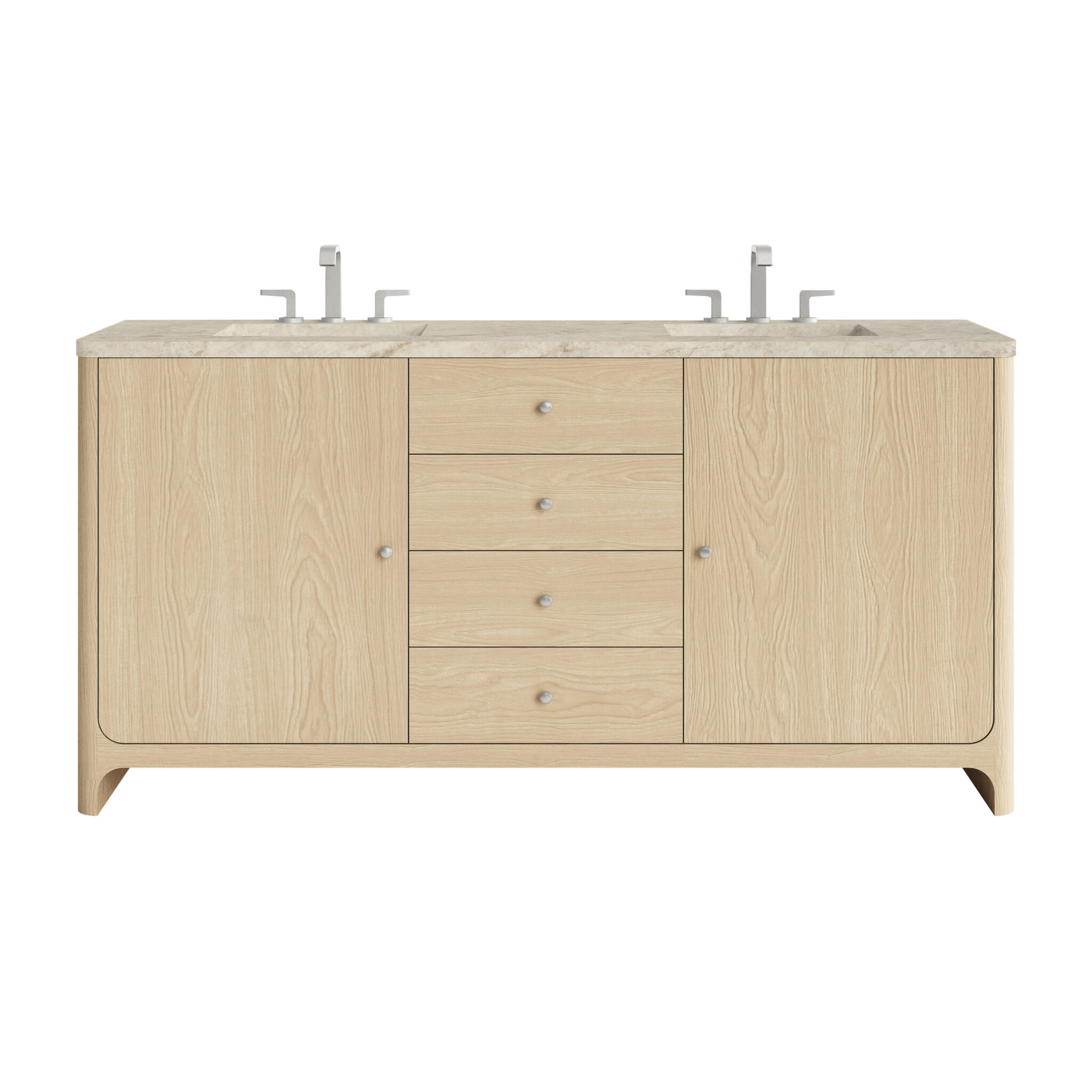 Gracyn 72 Double Vanity, Coastal Driftwood, w: 3 CM Tajnar Eclos Widespread Top